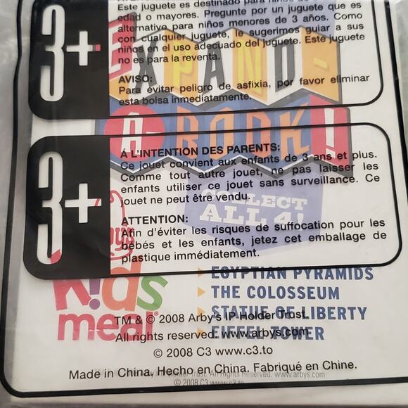 2008 Arbys Expand A Book 2 Kids Meal Toy New in Package - Picture 2 of 2